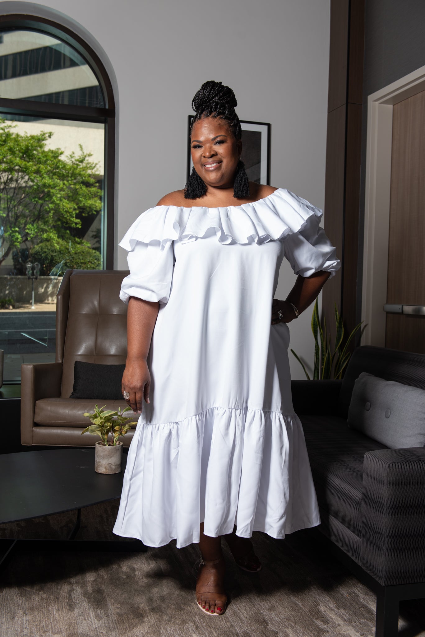 RUFFLED PLUS WHITE Shop Jayde s Closet