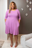 Basic Lover Dress - Lavender (S-3X)